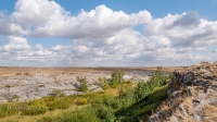 Мраморный плес реки Каменки (озеро Холодное). Сентябрь 2021 года