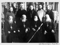 Причт Никольской церкви г. Чкалов 1955 г.