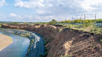 Обрыв берега реки Сакмара у села Жёлтое