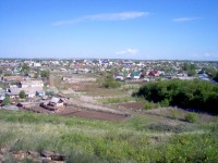 Гора Арапова. Вид с горы на село Сакмара.